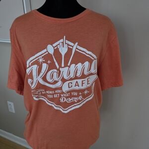 Karma Cafe Graphic Tee Sz L *NEW*
